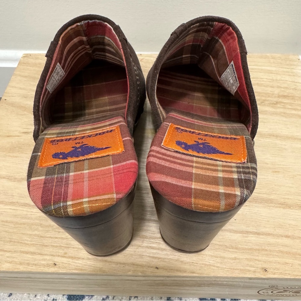 Rocket Dog Dark Brown Y2K Slip On Mule Wedge Heels 6 - Picture 6 of 7